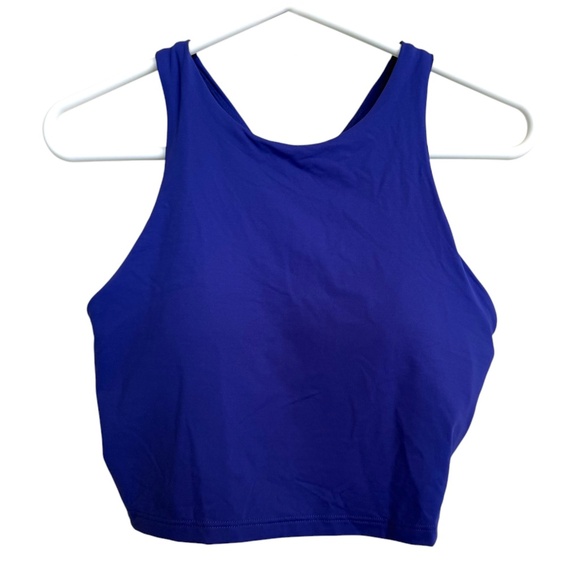 NWOT Athleta Conscious Crop Bikini Top in Yatch Blue - Picture 1 of 6